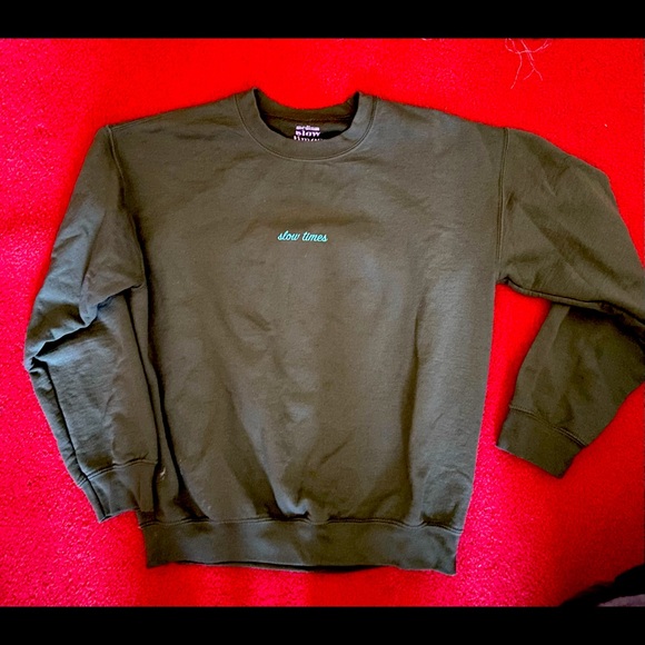 Slow Times Grey Sweatshirt - Picture 1 of 3